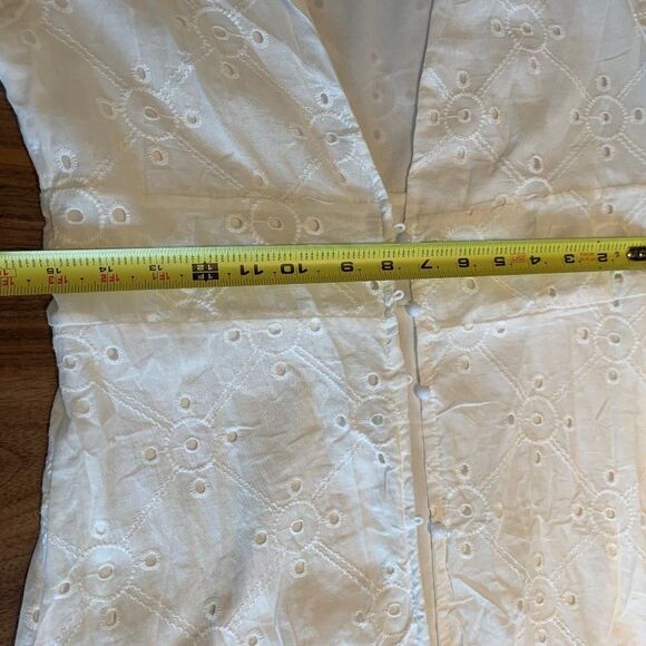 Dress, maxi, cover up, maxi, NWOT, STUNNING, eyelet , fitted to curves, lined - Picture 6 of 16